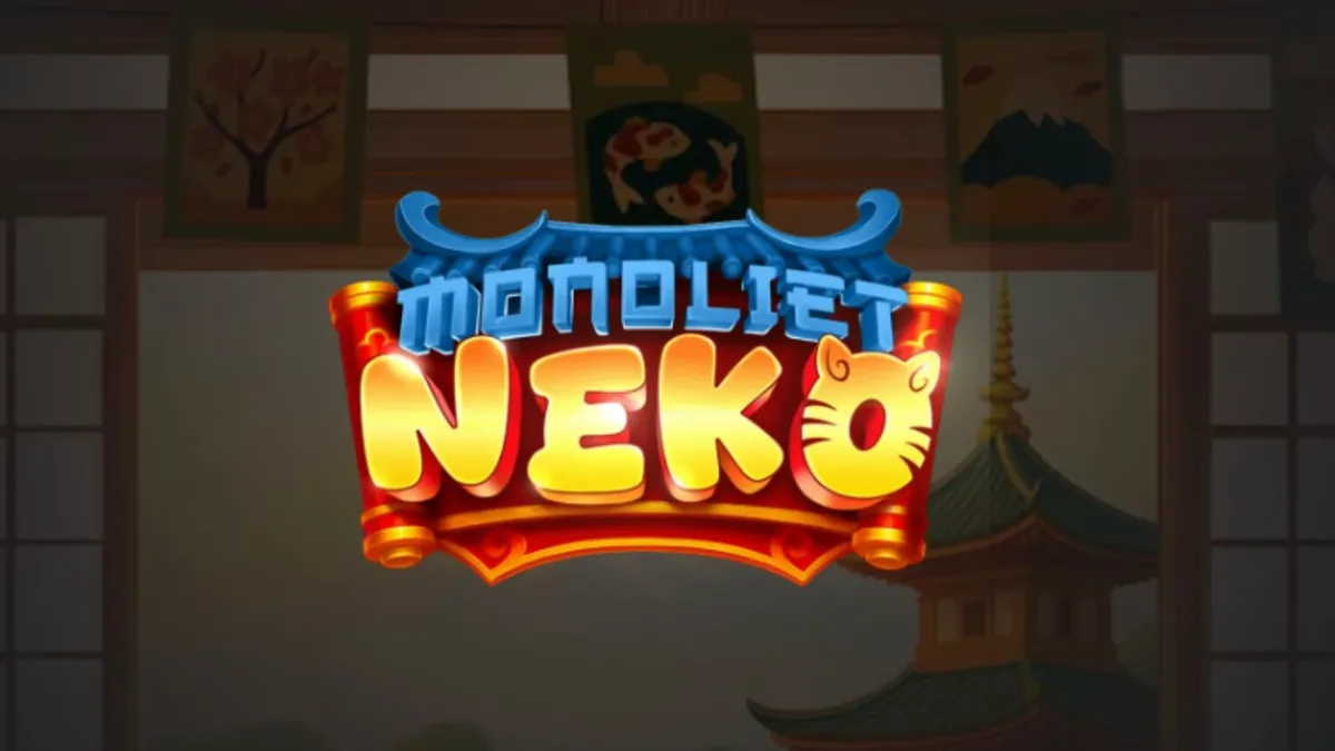 Simbol Lucky Cat dan elemen emas dalam slot Monoliet Neko