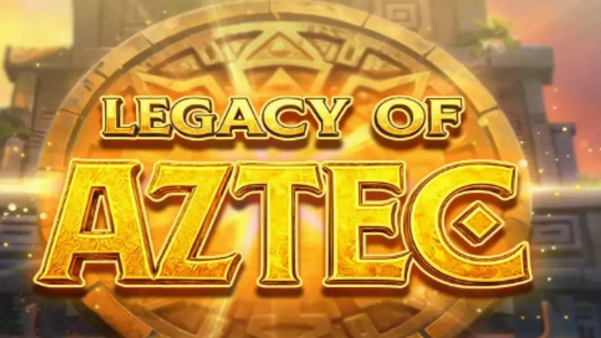 Tampilan visual slot Legacy of Aztec dengan latar belakang kuil kuno dan hutan.